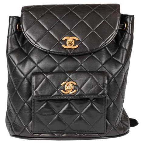 chanel zaino metalasse|CHANEL Matrasse zaino in pelle d'agnello color porpora .